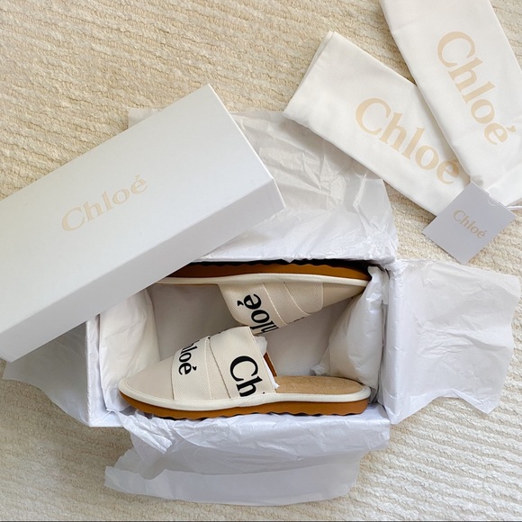 NWT Chloe Woody suede slippers size 10 - Picture 4 of 16